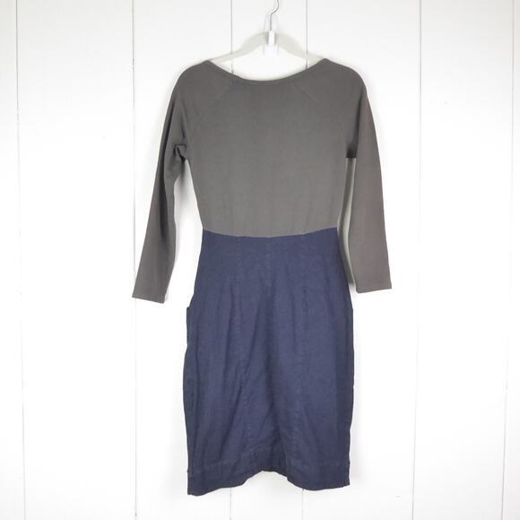 Prairie Underground Dress Womens SZ M Commotion Jersey Knit Denim Timeless - Picture 14 of 15
